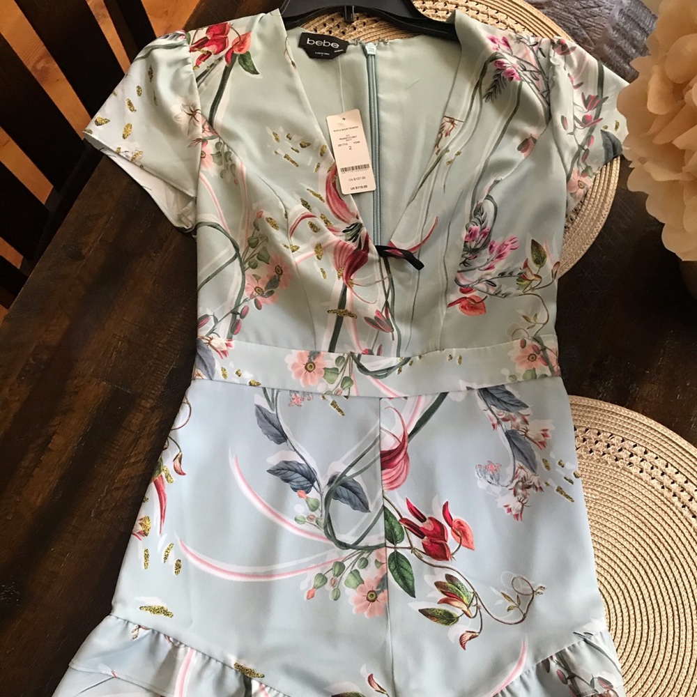 Bebe Ruffle short romper